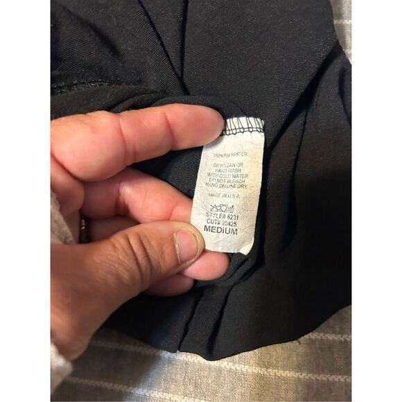 Black bodysuit with ruffled short sleeves size meduim - Picture 5 of 5